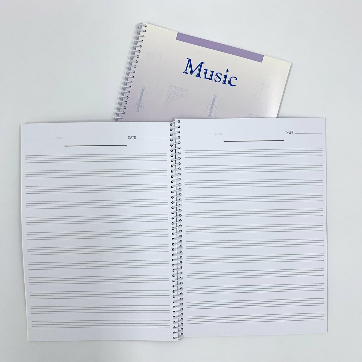 線圈裝 五線譜 音樂簿 (12 / 10 行) - 1 本