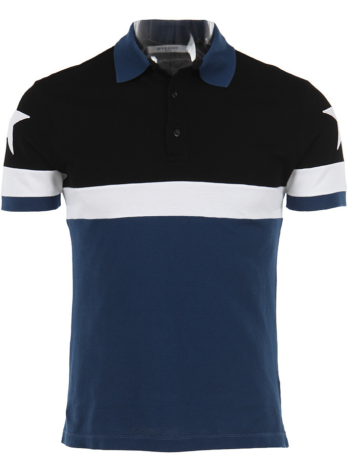 トップス GIVENCHY 16ss star polo shirt XS GIVENCHY PRE-OWNED MEN'S STARS STRIPE POLO SHIRT XS