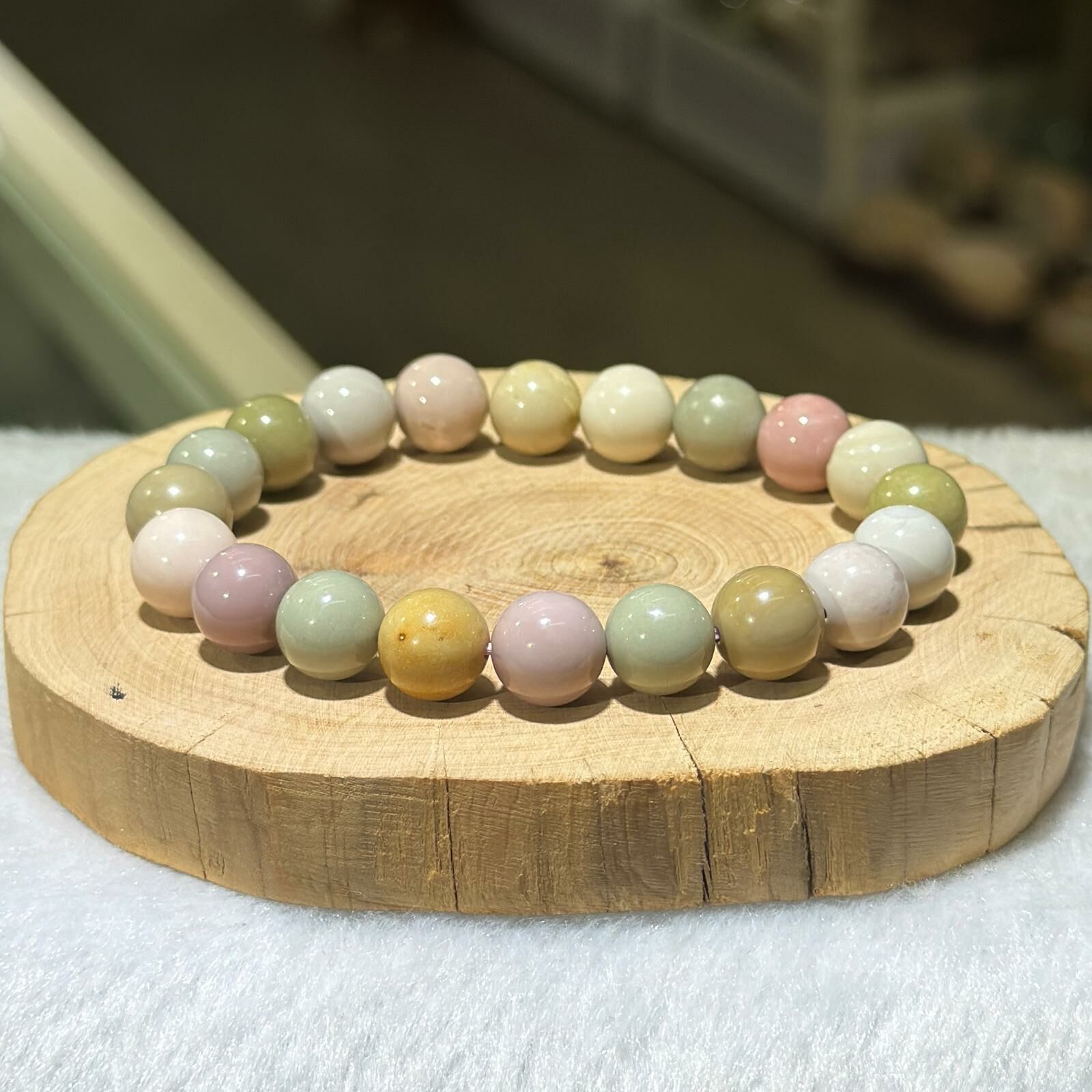 馬卡龍色系阿拉善手串