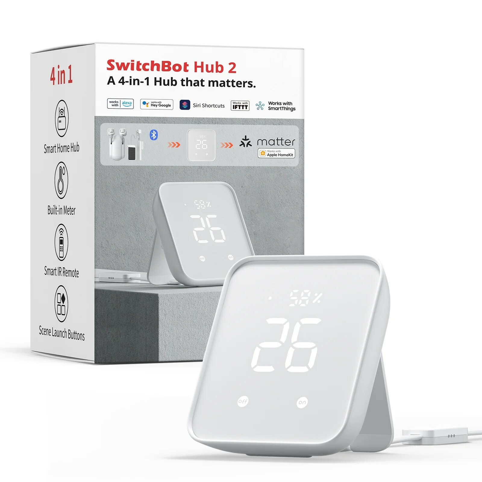 SwitchBot LockPro Combo: Hub 2 + Lock Pro with keypad touch