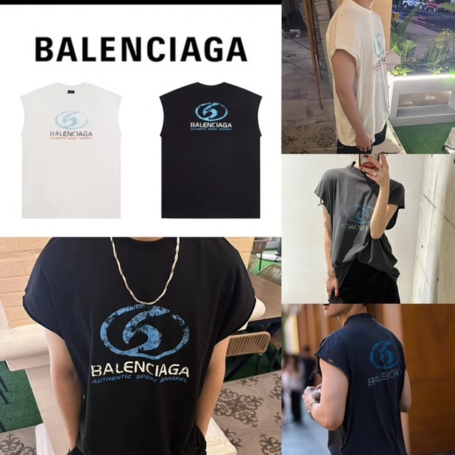 Bal*enciaga 沖浪Logo Tee -2401123