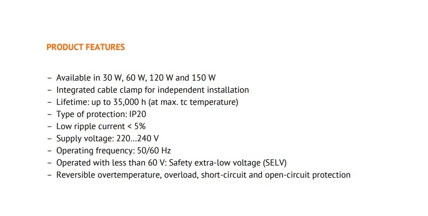 朗德萬斯 LVED VAL120 120W 24V 220-240V LED 鎮流器