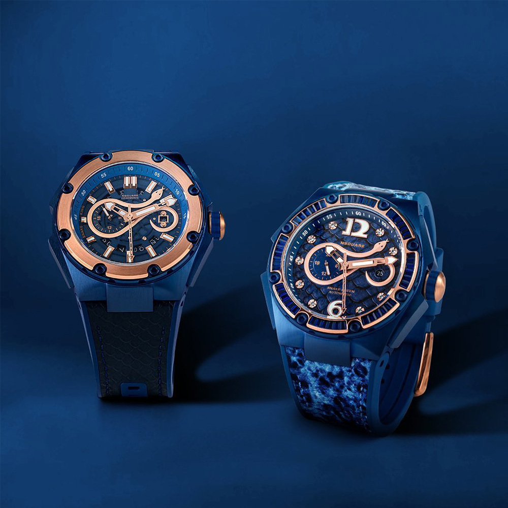 (預購)【NSQUARE】SNAKE QUEEN蛇后系列 魅力皇后施華洛世奇水晶自動機械錶 L0471-N11.10