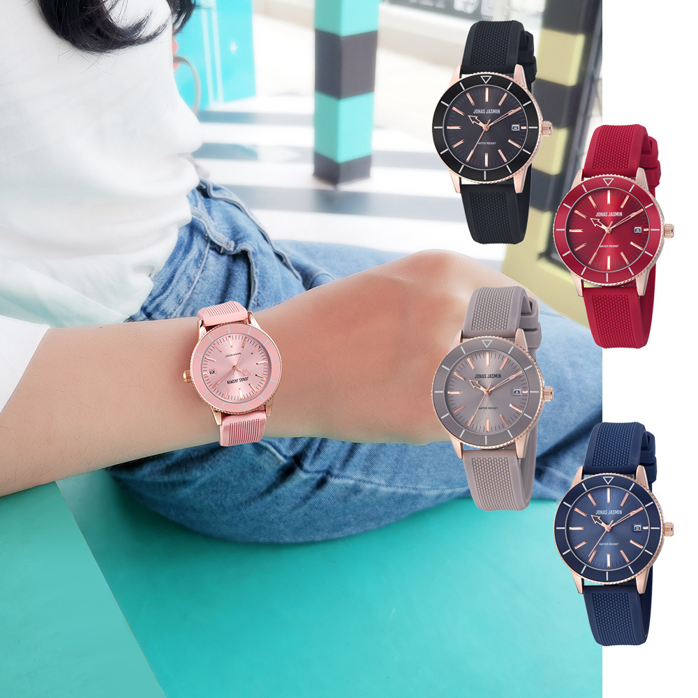 【Jonas Jasmin 喬納斯】JJ-2234 高貴低調玫瑰金簡約錶圈女腕錶