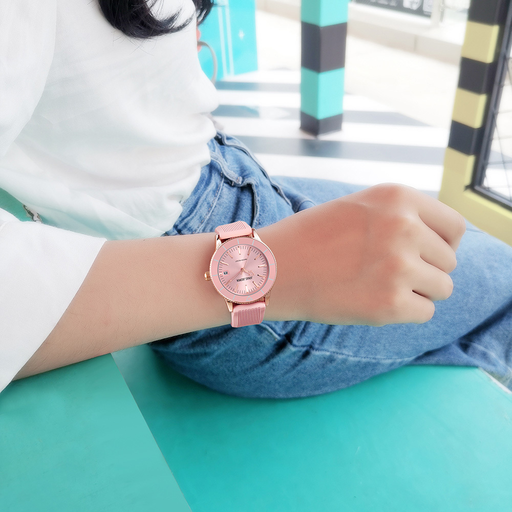 【Jonas Jasmin 喬納斯】JJ-2234 高貴低調玫瑰金簡約錶圈女腕錶