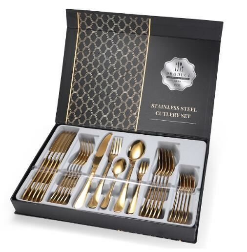 Hot selling exquisite fashionable tableware (gold 30-piece set)