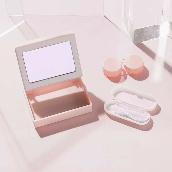 Popular contact lens storage box [light pink]