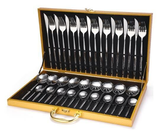 Hot style fashionable tableware (silver 36-piece set)