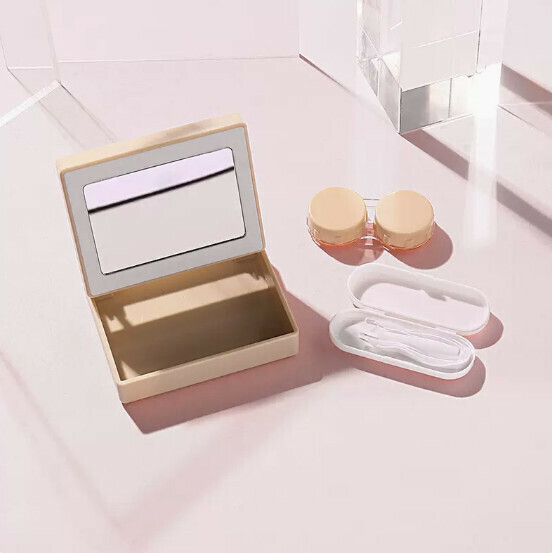 Popular contact lens storage box [beige]