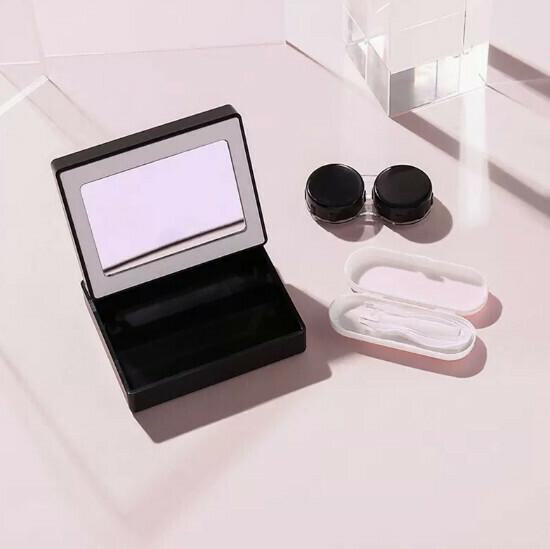 Popular contact lens storage box [black]