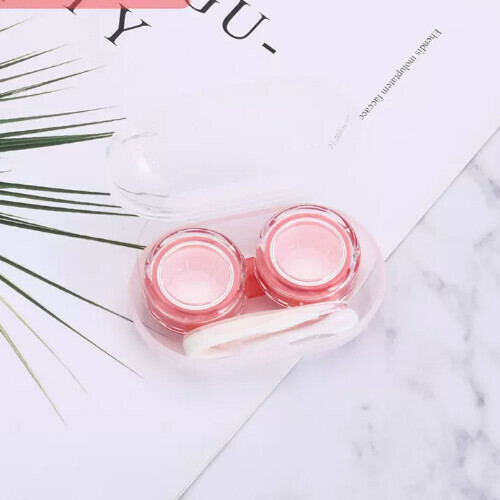 Popular contact lens storage box [transparent candy style red 1 piece]