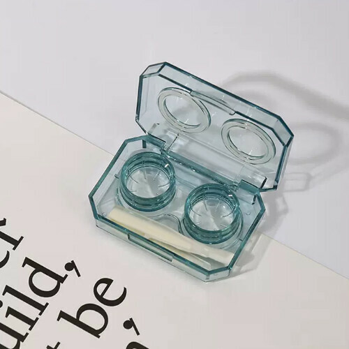 Popular contact lens storage box [green]