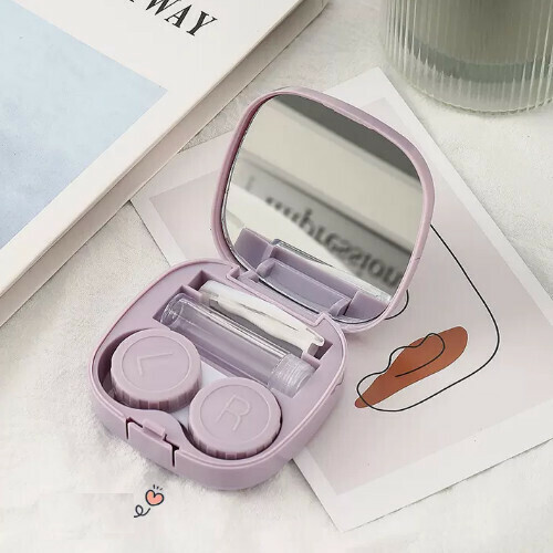 Popular Contact Lens Case Portable Storage Box [Purple]