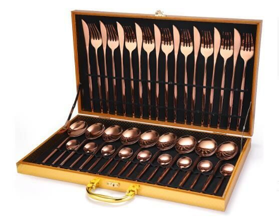 Popular fashionable tableware (rose 36-piece set)