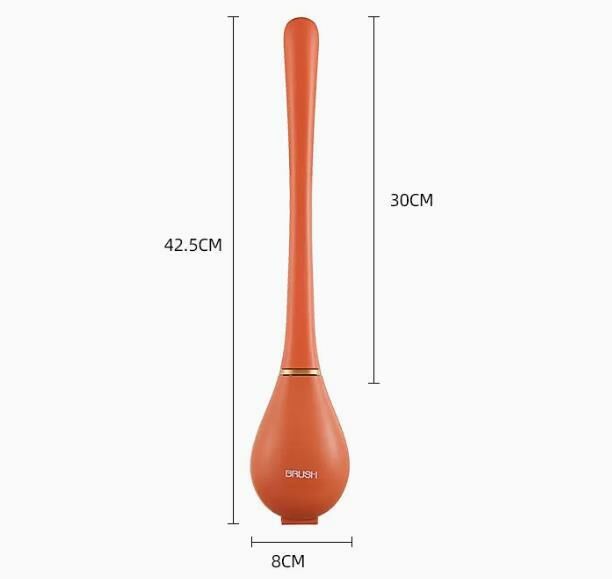 Popular style (vital orange) toilet brush cleaning brush