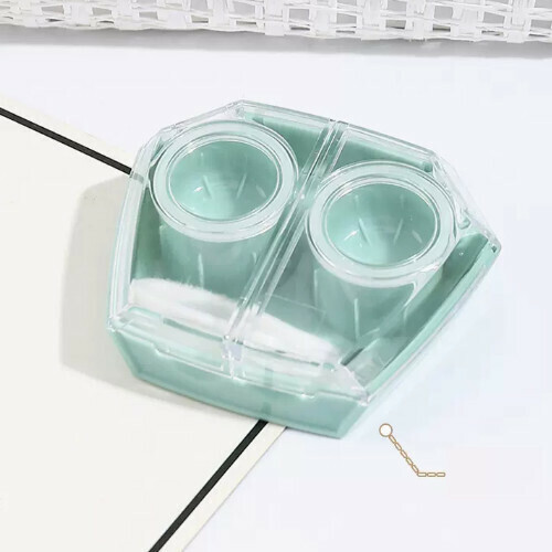 Popular contact lens storage box [light green 1 piece]