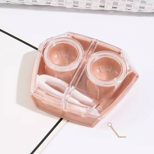 Popular contact lens storage box [orange 1 piece]