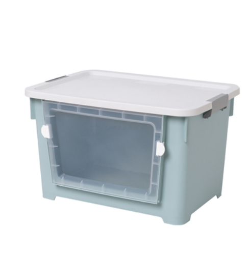Popular storage box [Nordic Blue] (extra large size 100L [length 58*width 41*height 37])