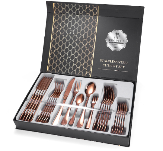 Hot recommended 30-piece tableware set (30-piece rose set)