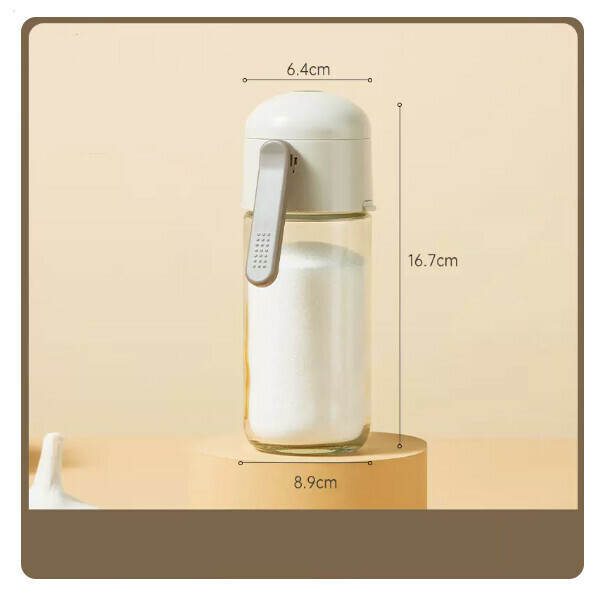 新款家用廚房定量防潮密封調味瓶(【1個裝】250ml【省力按壓/精准撒料】)