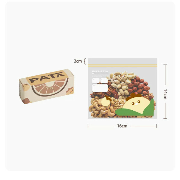 New food-grade fresh-keeping bag thickened freezer freezer storage self-sealing packaging belt (small cartoon fresh-keeping bag (30 pieces))