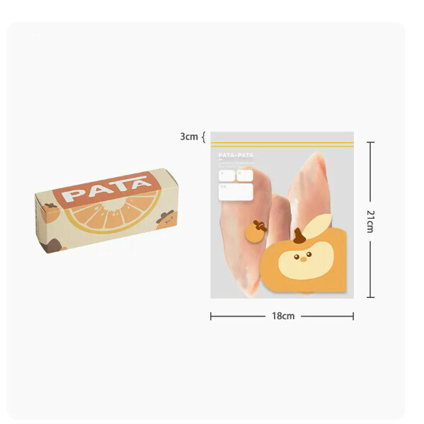 New food-grade fresh-keeping bags thickened freezer freezer storage self-sealing packaging belt (medium cartoon fresh-keeping bags (20 pieces))