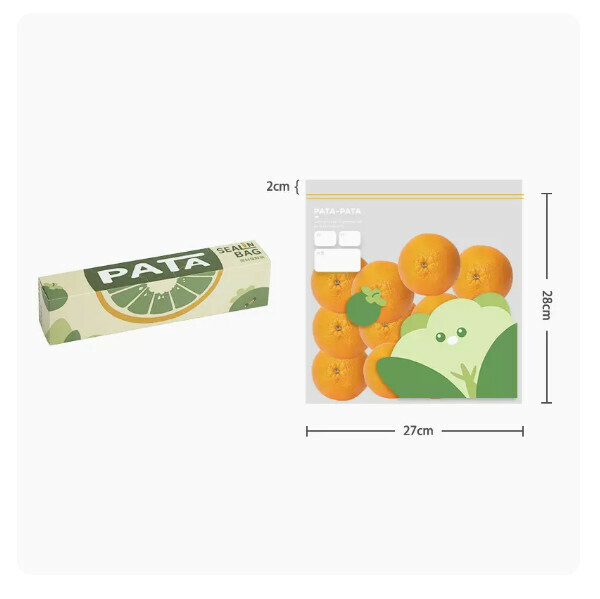 New food-grade fresh-keeping bag thickened freezer freezer storage self-sealing packaging belt (large cartoon fresh-keeping bag (15 pieces))