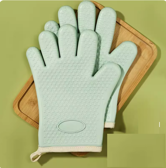 New style [pack of 2] thermal insulation anti-slip (anti-scald and anti-slip silicone gloves 240g)