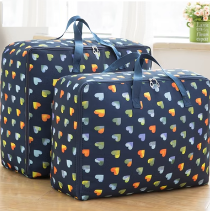 New storage bag (Navy Blue Heart) (Lightweight: extra large + extra large)