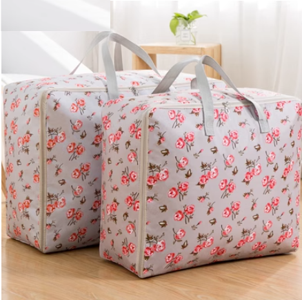 New storage bag (grey rose) (thin and light style: extra large + extra large)