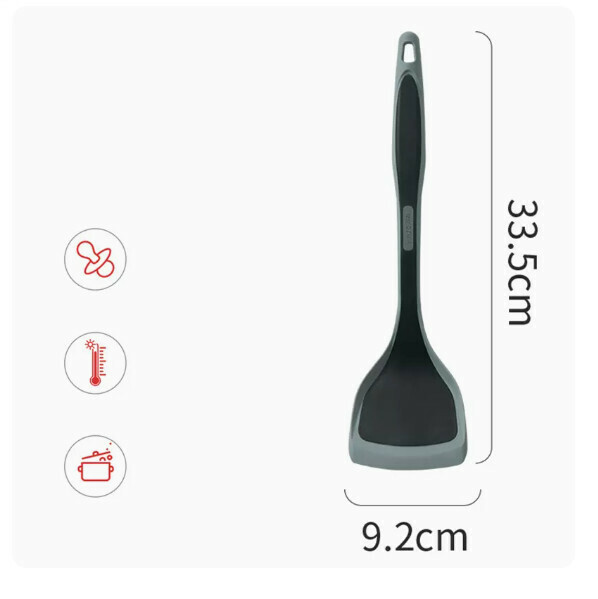 新款矽膠鏟鍋鏟家用不粘鍋專用鏟湯勺耐高溫炒菜鏟子(鍋鏟【不粘鍋護鍋專用】)