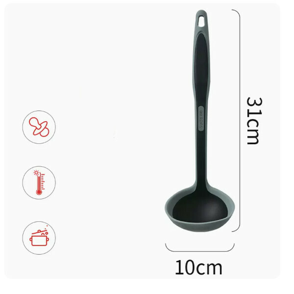 New silicone spatula for household non-stick pots and soup spoons for high-temperature cooking (soup spoons [special for non-stick pot protection])
