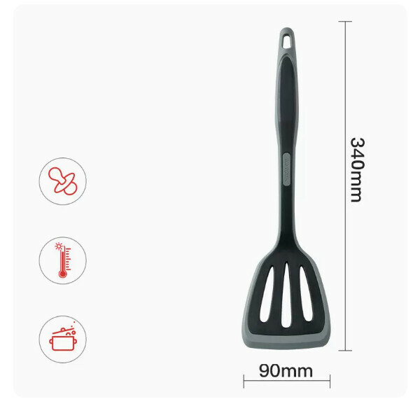 新款矽膠鏟鍋鏟家用不粘鍋專用鏟湯勺耐高溫炒菜鏟子(煎鏟【不粘鍋護鍋專用】)