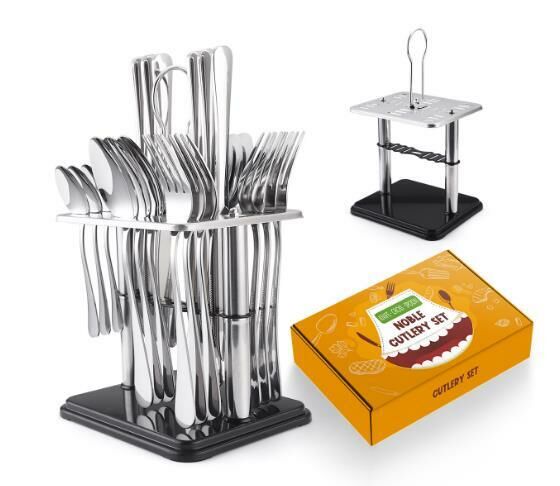 New tableware set (silver 24-piece set)