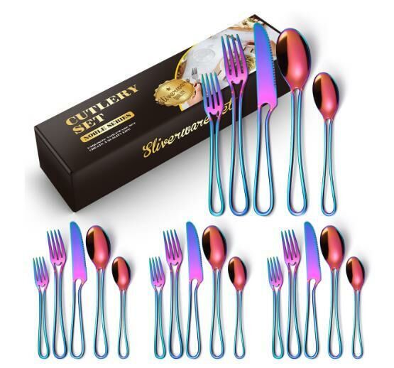 New hollow creative tableware (colorful 20-piece set)