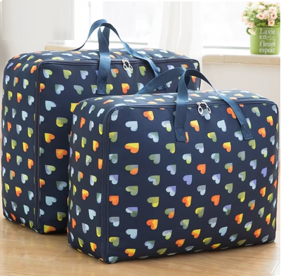 New storage bag (Navy Blue Heart) (thick version: medium + large)