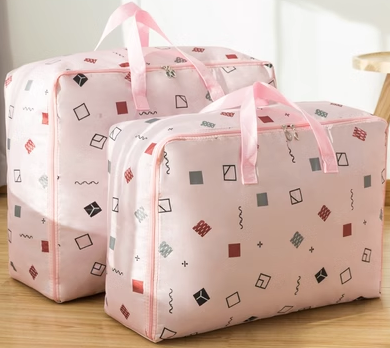New storage bag (pink square) ((thick version: large + extra large)