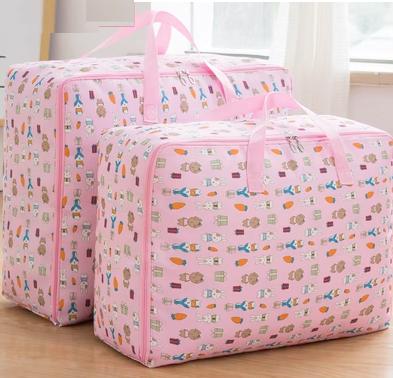 New storage bag (pink rabbit) (thick version: large + extra large)
