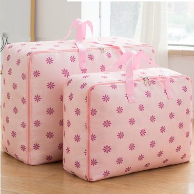 New storage bag (pink sunflower) (thick version: large + extra large)