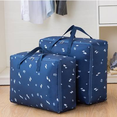 New storage bag (dark blue sea fish) (thick version: extra large + extra large)