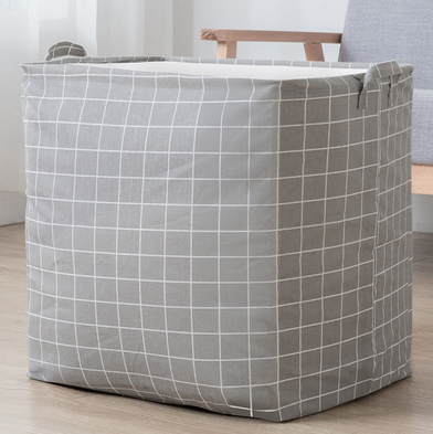 New storage bag (100L-grey plaid)