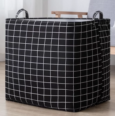 New storage bag (100L-black plaid)