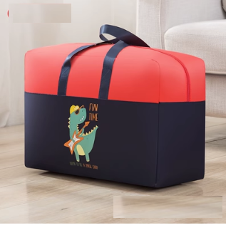 New storage bag (independent double layer red dinosaur) (extra large size 60*30*50CM)