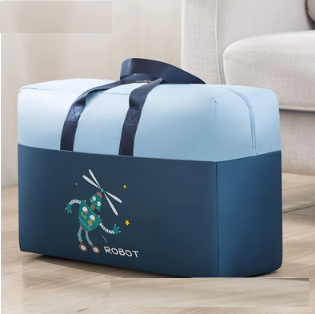 New storage bag (independent double-layered navy robot) (medium size 50*20*34CM)