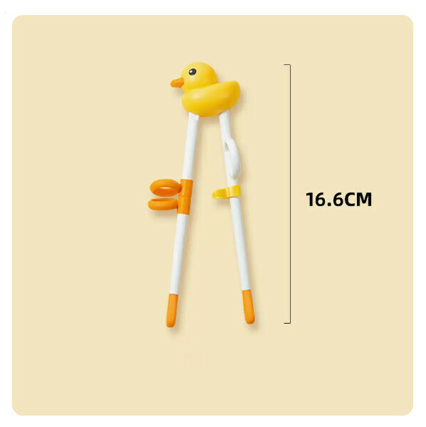 New children's learning chopsticks training chopsticks baby eating tableware (antibacterial come on duck duck learning chopsticks)