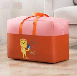 New storage bag (independent double layer orange lion) (extra large size 60*30*50CM)
