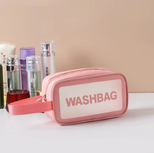 New cosmetic bag (pink handheld model - small size)