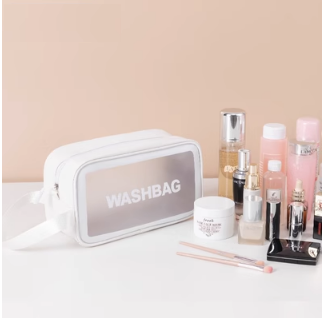 New cosmetic bag (white handheld model - medium size)