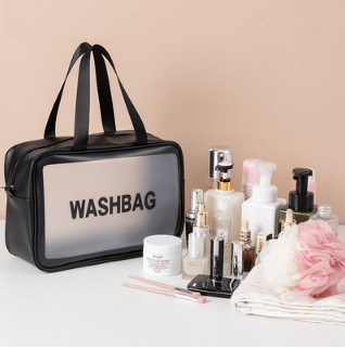 New cosmetic bag (black handheld model - large size)