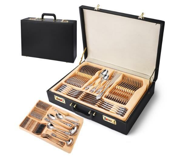 New luxury tableware (silver 72-piece set)